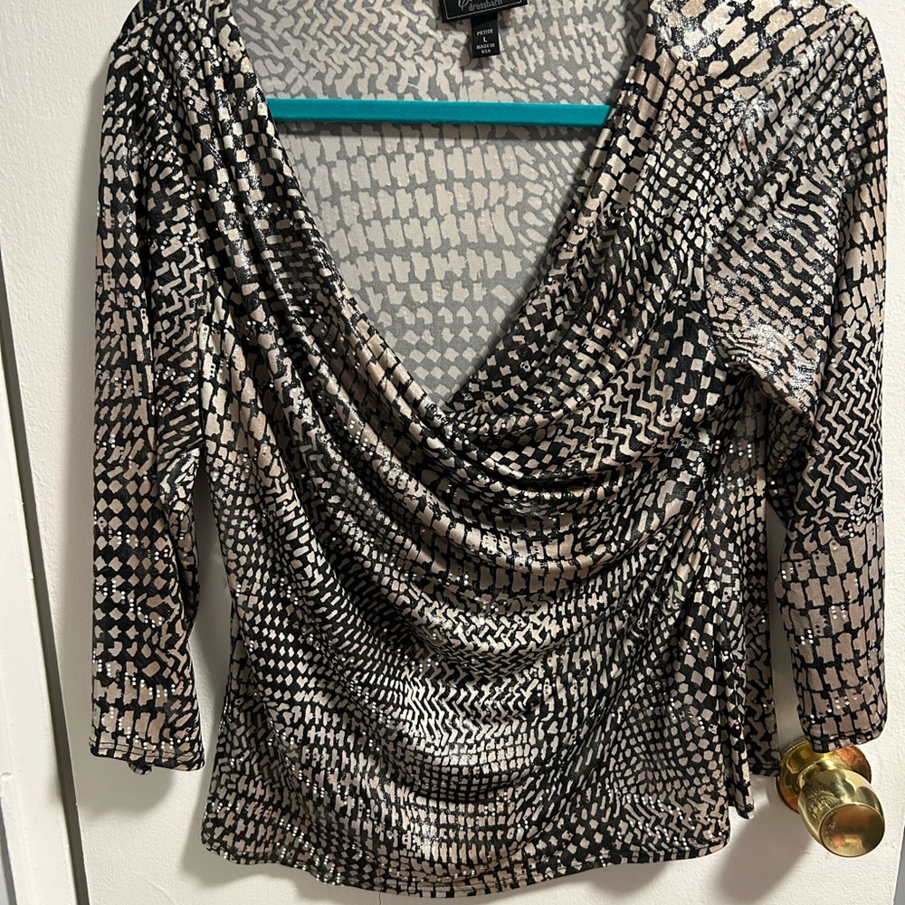 Silver Shimmery Top